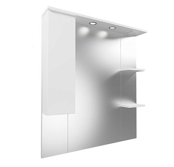 Шкаф зеркальный MIRSANT Next УТ000020720 16х60х82,2см с подсветкой