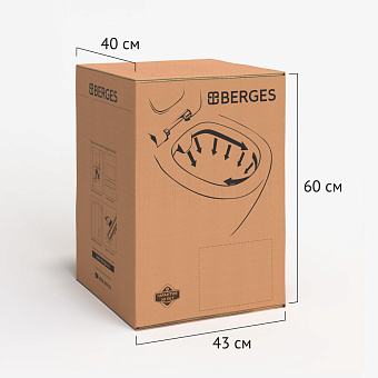 Унитаз подвесной BERGES EGO XL 082141 безободковый с микролифтом