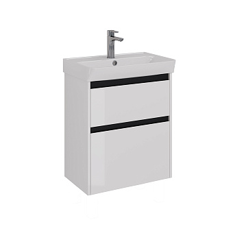 Тумба под раковину напольная LEMARK Combi LM03C60T-black 35х57,4х65см