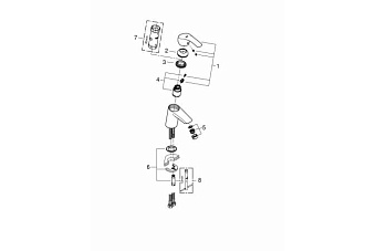 Смеситель для раковины GROHE Eurosmart New 32467002 хром