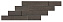 Керамическая мозаика Atlas Concord Италия Mark AM2V Tobacco Brick 3D 59х29см 0,684кв.м.