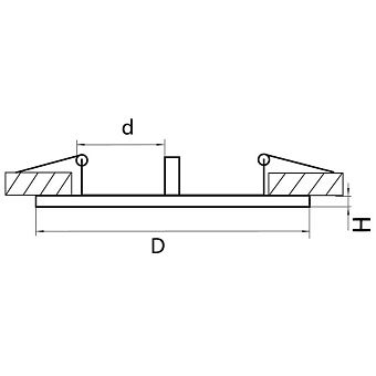 Рамка Lightstar 217627 173х90мм чёрный