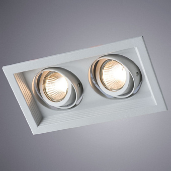 Светильник точечный встраиваемый Arte Lamp CANIS A6661PL-2WH 50Вт GU10