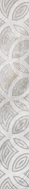 Фриз BERYOZA CERAMICA Камелот 363195 серый 9,5х60см