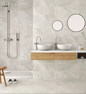 Крупноформатный керамогранит STN Rockstone N30011 Pearl Mt Rect. 59,5х120см 1,43кв.м.