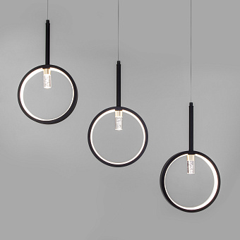 Светильник подвесной Eurosvet Verge 90249/5 черный 80Вт LED