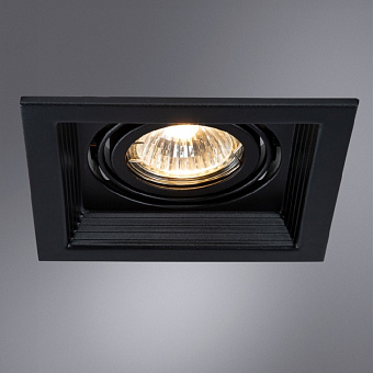 Светильник точечный встраиваемый Arte Lamp CANIS A6661PL-1BK 50Вт GU10