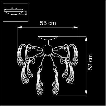 Люстра потолочная Lightstar Manica 794094 360Вт 9 лампочек G9