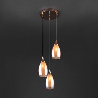 Светильник подвесной Eurosvet Cosmic 50085/3 золото 15Вт E14