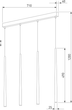 Светильник подвесной TK Lighting Piano 6414 60Вт G9