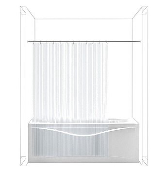 Карниз для ванны Aquanet прямой 190, 158951