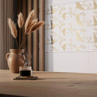 Декор KERAMA MARAZZI Гарса HGD\A457\12161R белый/серый 25х75см 1,125кв.м.