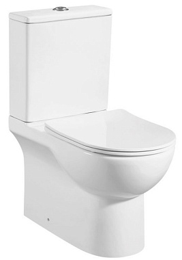 Унитаз напольный Azario Ambra AZ-848 безободковый с микролифтом