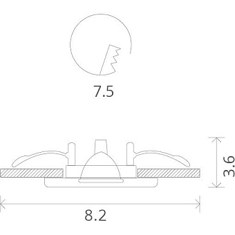 Светильник точечный встраиваемый Arte Lamp AQUA A5440PL-1CC 50Вт GU10
