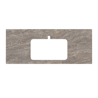 Столешница KERAMA MARAZZI Plaza PL2.VT280.120 Керамогранит 117х48см Парнас пепельный лаппатированный