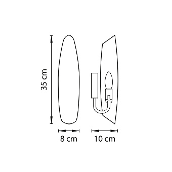 Бра Lightstar Dissimo 803600 40Вт E14