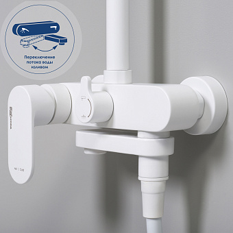 Душевая система WASSERKRAFT Mindel A18501 белый
