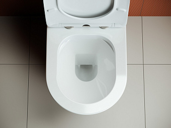 Унитаз напольный Ceramica Nova HIGHLIGHT CN1802 безободковый с микролифтом
