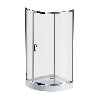 Угловое ограждение AM-PM Like W83G-315-090CT 190х90см стекло металл