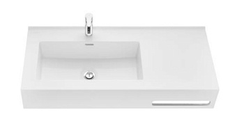 Раковина подвесная Акватон Квадро Про 1A733231QA01R 100х45см