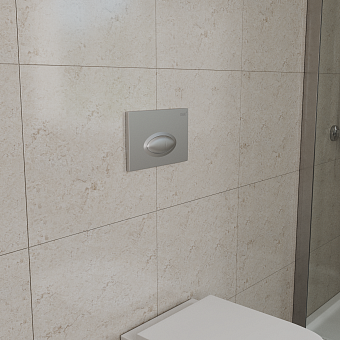 Панель смыва D&K DB1399002 матовый хром