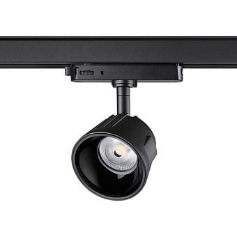 Трековый светильник Novotech PORT 358735 20Вт LED чёрный для трёхфазного трека