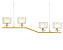 Светильник подвесной Newport 4400 4404/S gold 240Вт G9
