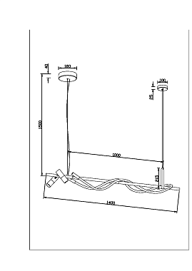 Светильник подвесной Maytoni Tau MOD166PL-L30GB3K 42Вт LED