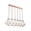 Светильник подвесной Newport 4400 4408+6/S black nickel 60Вт E14