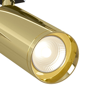 Трековый светильник Maytoni Focus TR004-1-GU10-G 50Вт GU10 золото для однофазного трека