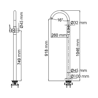 Смеситель для раковины WASSERKRAFT Main 4153 хром