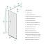 Душевая перегородка Walk In, черный 110x195, Slide, IDDIS, SLI8BS7i23