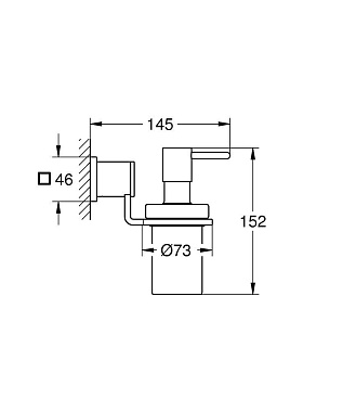 Дозатор GROHE Allure 40363000 хром