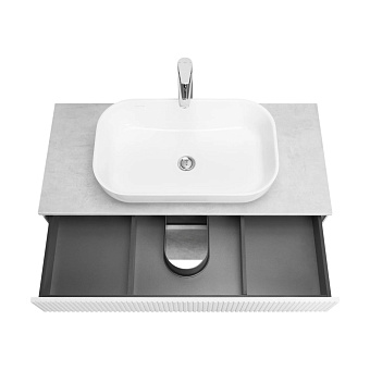 Тумба под раковину подвесная Акватон Марбл 1A276301MH4C0 46х100х53см