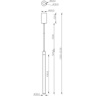 Светильник подвесной Technical Ray P022PL-L10B 10Вт LED