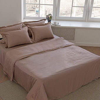 Простыня La Prima Tencel 160х200см Chocolate