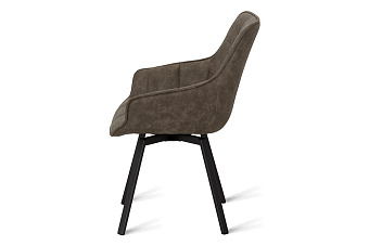 Кухонный стул поворотный AERO 56х61х85см сталь/экокожа Tob