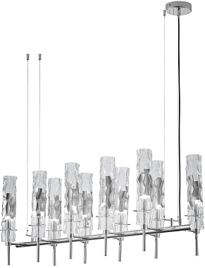 Люстра подвесная CRYSTAL LUX PRIMAVERA PRIMAVERA SP10 CHROME 600Вт 10 лампочек E14