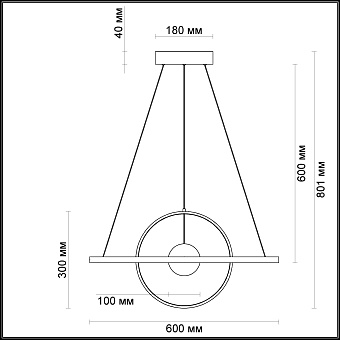 Светильник подвесной Odeon L-VISION 4031/40L 60Вт LED
