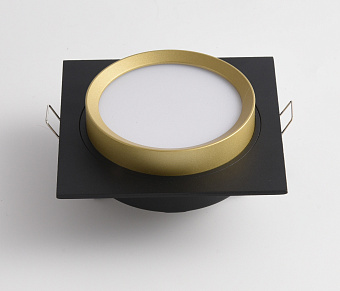 Светильник точечный встраиваемый Maytoni Hoop DL086-GX53-SQ-BG 15Вт GX53