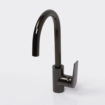Смеситель для кухни WASSERKRAFT Glan 6607 поворотный излив чёрный