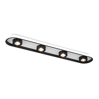 Светильник потолочный Eurosvet Slam 20123/4 LED белый/черный 36Вт LED