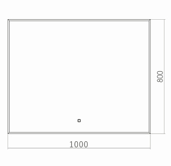 Зеркало Azario Алмина ФР-00002158 80х100см с подсветкой