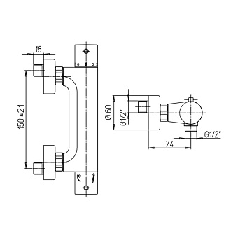 Смеситель для душа Paini Cox 78PJ511TH золото брашированное
