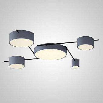 Люстра потолочная ImperiumLOFT Chute 207937-23 80Вт 5 лампочек LED