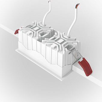 Светильник точечный встраиваемый Maytoni Alfa LED DL043-02-10W4K-SQ-W 20Вт LED
