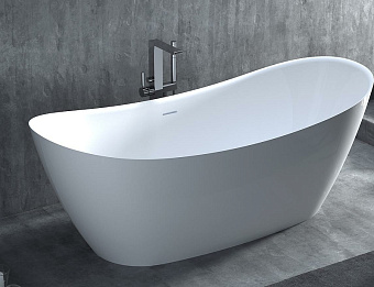 Ванна каменная SALINI NOEMI 101811SM S-Stone матовая 185х76,5см отдельностоящая