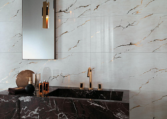 Декор Atlas Concord Италия Marvel Edge 8EW1 Imperial White Gold Vein 40х80см 0,64кв.м.