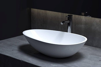 Раковина накладная SALINI CALLISTA 1101101GRF S-Sense глянцевая 58х34,5см