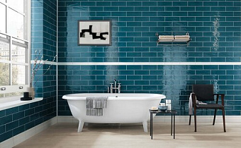 Настенная плитка FAP CERAMICHE Manhattan fKLQ Jeans 30х10см 0,81кв.м. глянцевая